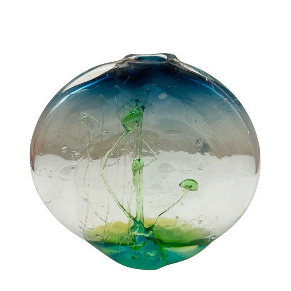 Vintage Loren Chapman Blown Art Glass Bud Vase